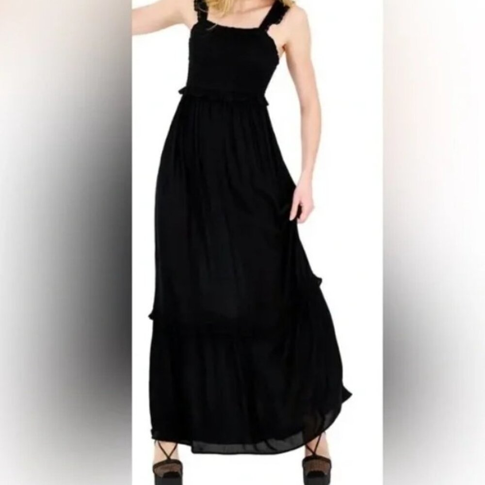 Hippie Rose Black Maxi Dress